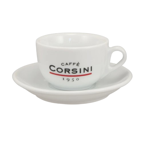 Ceașcă din porțelan pentru cappuccino Caffè Corsini cu farfurioară